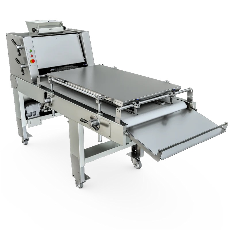 Fırın Hamur Açma Makinesi - Pizza ve Ekmek Hamuru İçin - 4 Silindirli - Memak