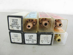 Lot of 8 Various Size Victor Torch Tips Propane Acetylene Natural Gas New - ZeereeZ
