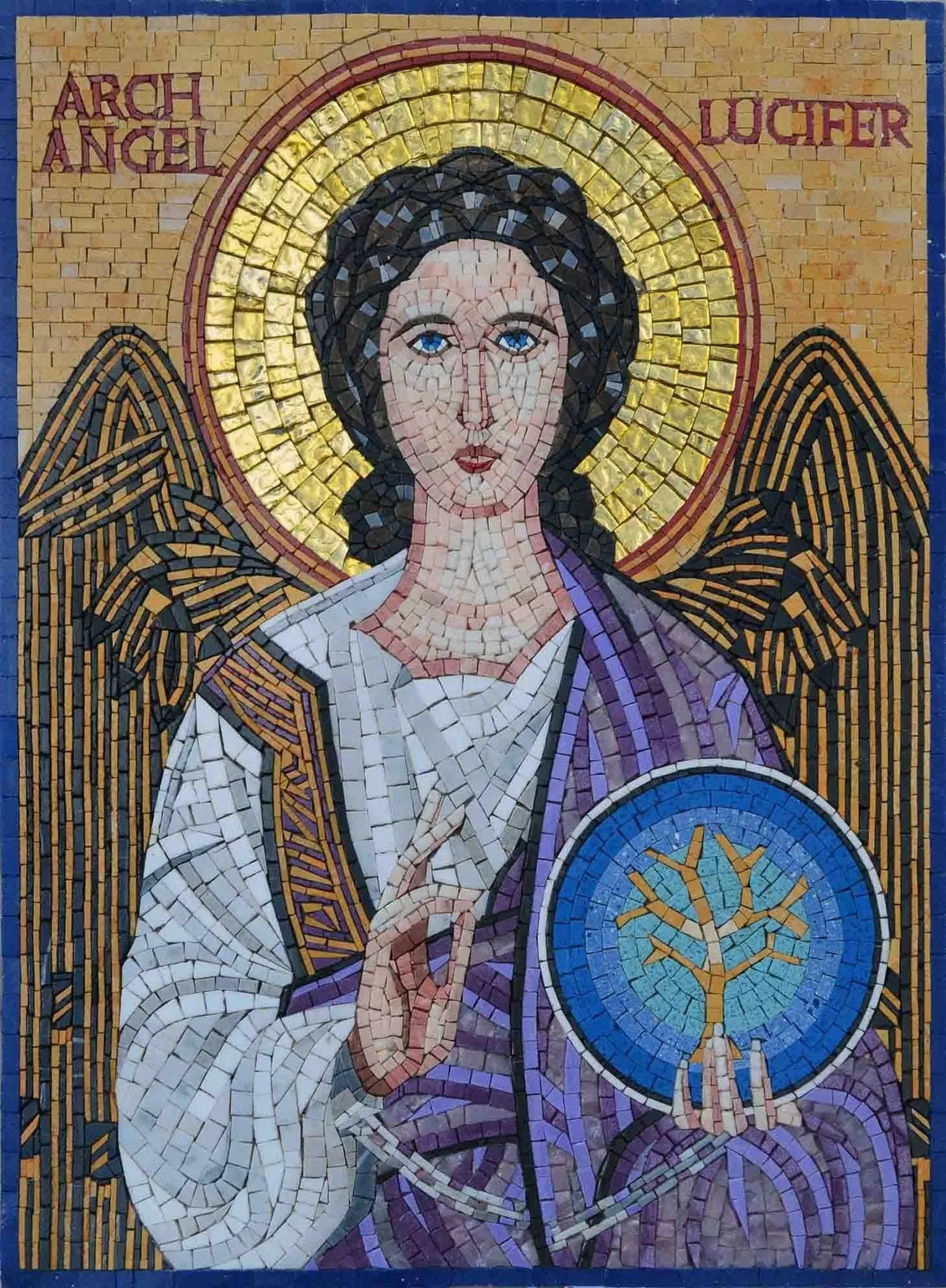 Mosaic Icon - Lucifer the Fallen Angel