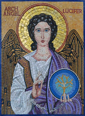 Mosaic Icon - Lucifer the Fallen Angel