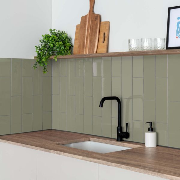 lucia sage brillo 100x300mm tiles, Ceramic Tiles, Metro  Tiles, Wall Tiles, Green Tiles, 1