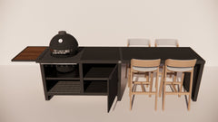 Roostr Buitenkeukens Roostr Buitenkeukens Duo met Kamado en 4 persoons bar