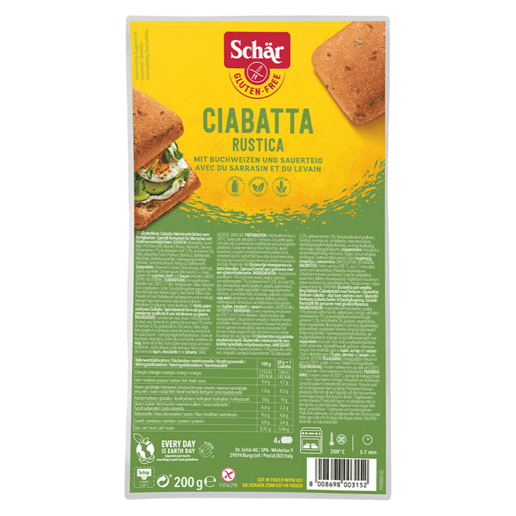 Schär - Ciabatta Rustica glutenfrei, 200g