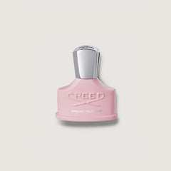 Spring Flower 30ml matt pink bottle with silver cap and creed logo
