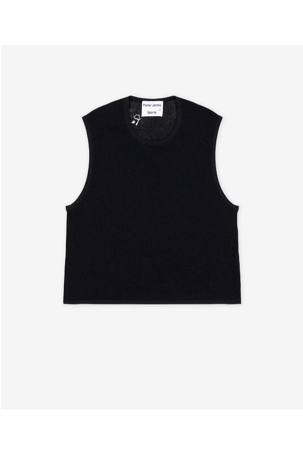 Porter James Sports Knitted Mesh Vest Black | PORTER JAMES SPORTS | Mad About The Boy