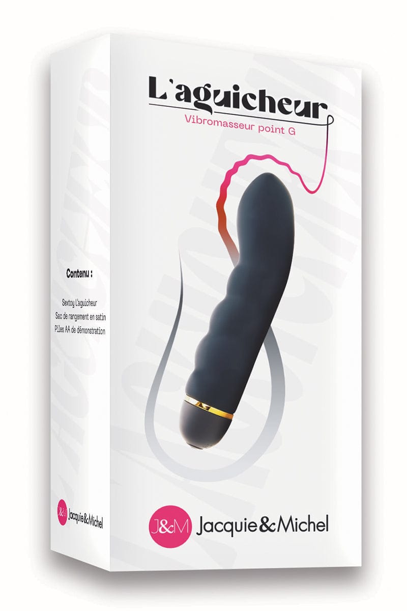 Vibromasseur 18 cm point g et prostate L'aguicheur - Jacquie et Michel
