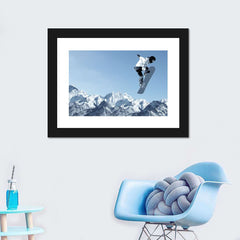 Snowboarding Jump Wall Art